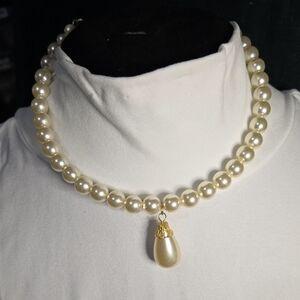 Classic Pearl Drop with Gold Detailing